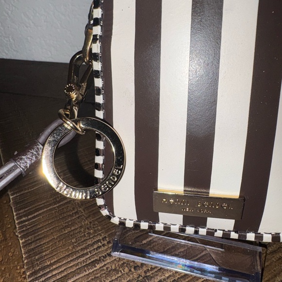 Henri Bendel Black and White Striped Cigarette Case - Picture 2 of 6